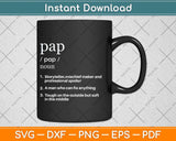 Pap Definition Father's Day Svg Png Dxf Digital Cutting File