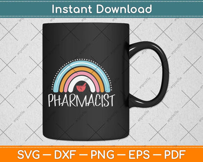 Pharmacist Gift Funny Pharmacy Rainbow Svg Png Dxf Digital Cutting File