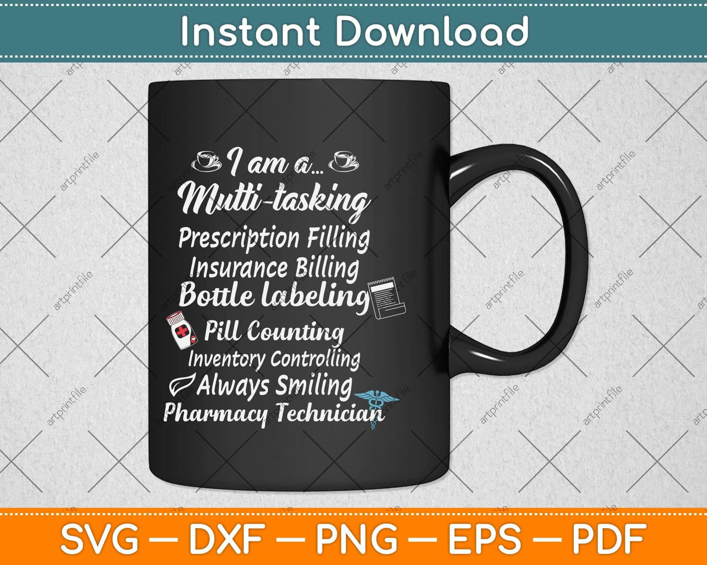 Pharmacists Medical Student Svg Png Dxf Digital Cutting File
