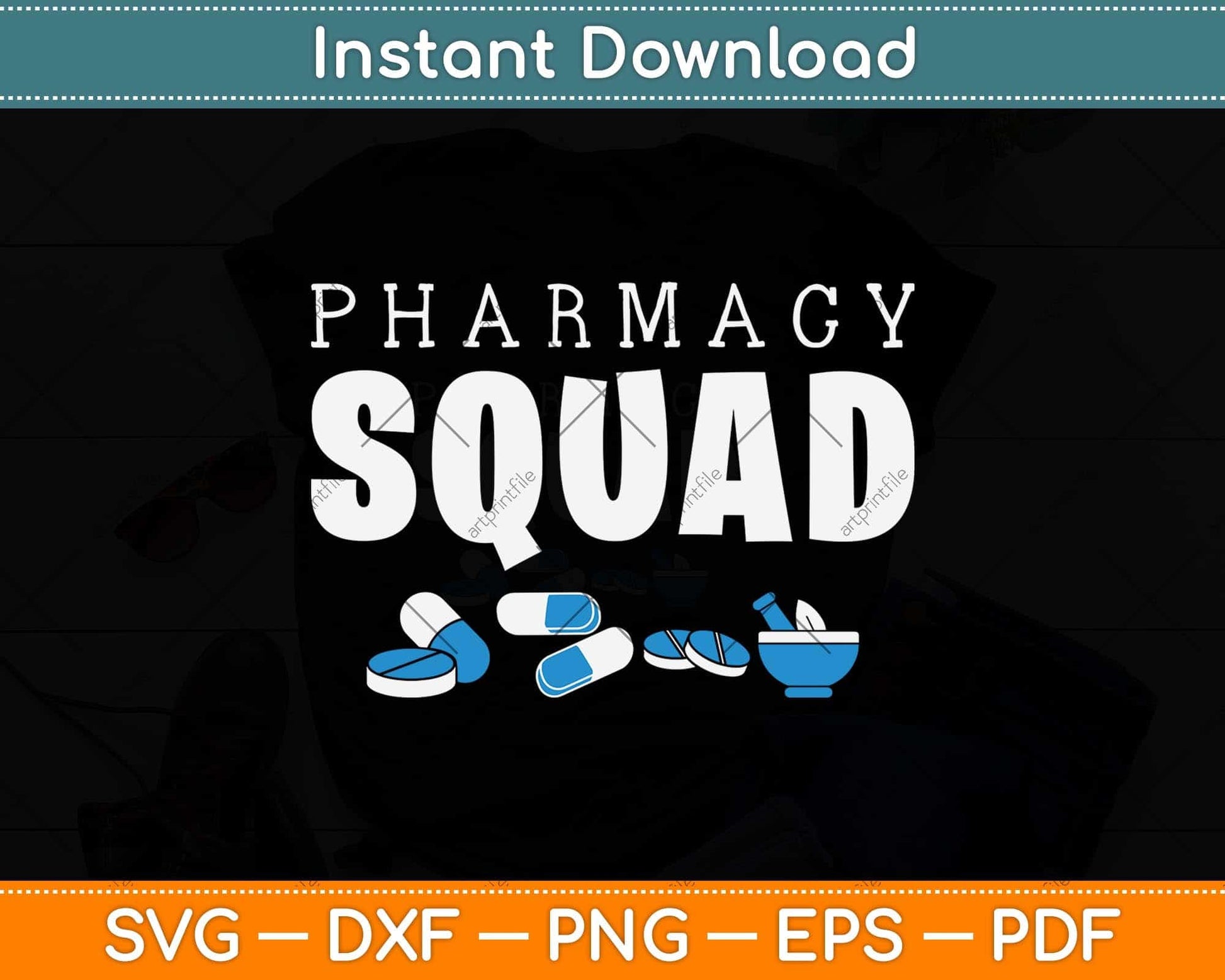 Pharmacy Squad Pharmacist Crew And Drug Dealer Svg Png Dxf Digital Cutting File