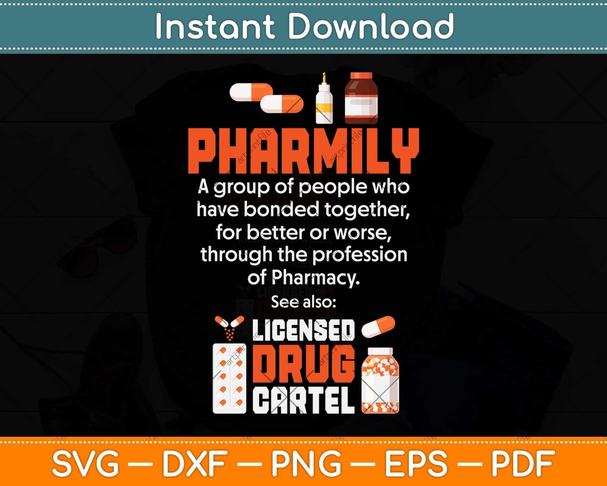 Pharmacy Technician Gift For A Pharmacist Svg Png Dxf Digital Cutting File