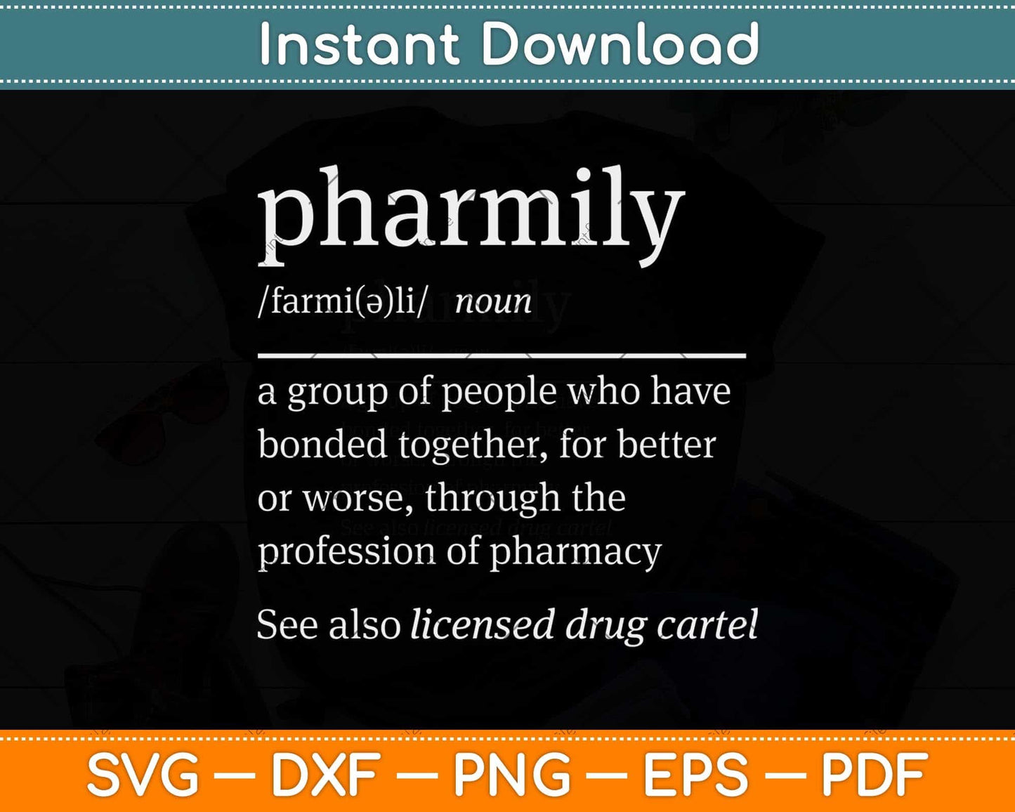 Pharmacy Technician Pharmacist Definition Svg Png Dxf Digital Cutting File