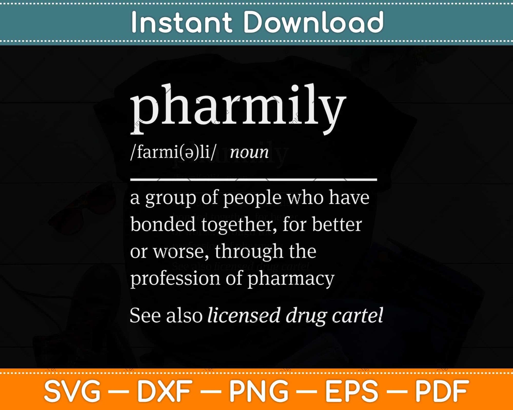 Pharmacy Technician Pharmacist Definition Svg Png Dxf Digital Cutting File