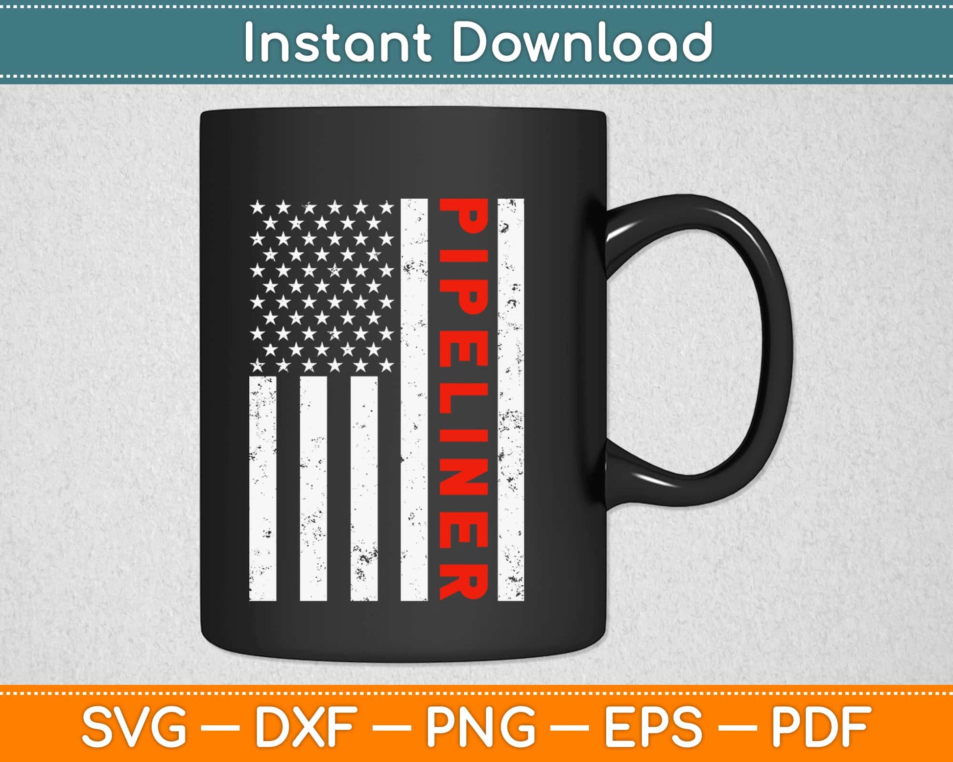 Pipeliner American Flag Welder Svg Design Cricut Printable Cutting Files