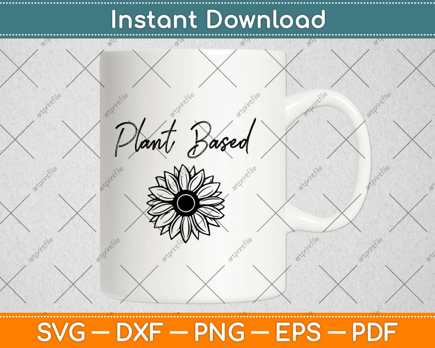 Plant Based Vegan and Vegetarian Diet Themed Svg Design Cricut Cutting Files