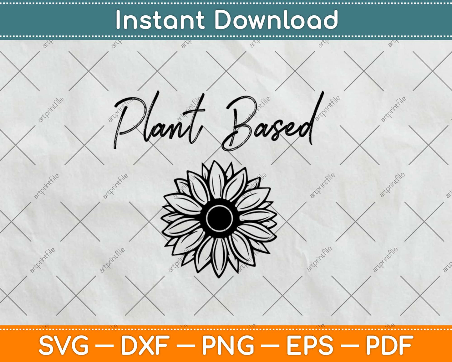 Plant Based Vegan and Vegetarian Diet Themed Svg Design Cricut Cutting Files