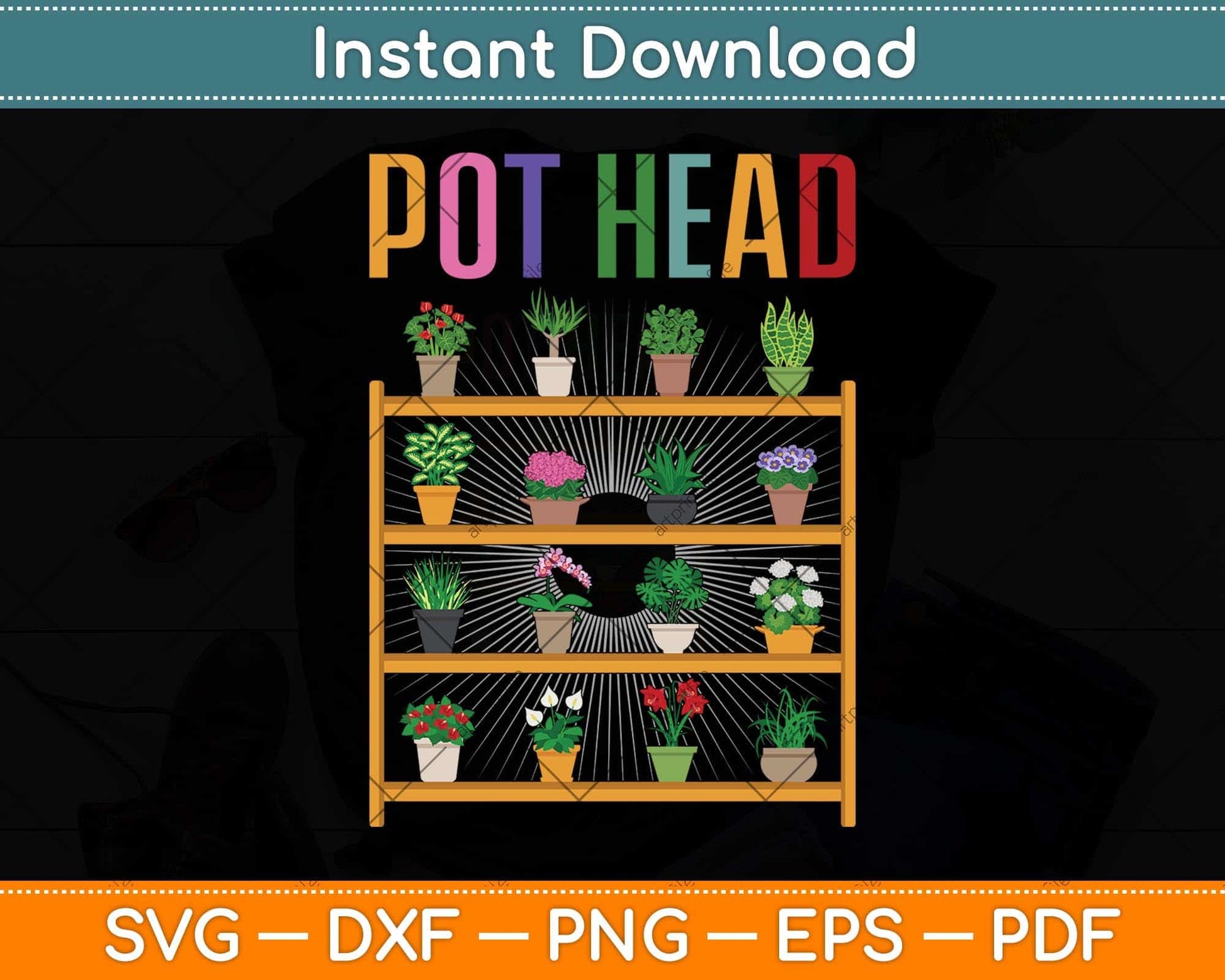 succulent svg files Plant Lover and Gardener Pot Head Succulent SvgCutting File – artprintfile