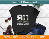 Police 911 Dispatcher Gifts Thin Yellow Line Svg Design Cricut Printable Cutting File
