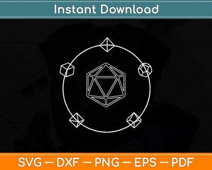 Polyhedral Dice Awesome Svg Png Dxf Digital Cutting File