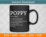 Poppy Definition Grandpa Father's Day Svg Png Dxf Digital Cutting File