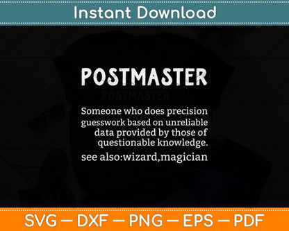 Postmaster Funny Svg Design Cricut Printable Cutting Files