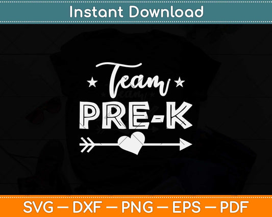 Pre K Squad Back To School Svg Png Dxf Digital Cutting File