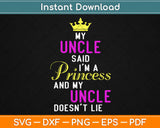 Princess Gift For Girls Tiara Birthday Niece Svg Design Cricut Printable Cutting Files