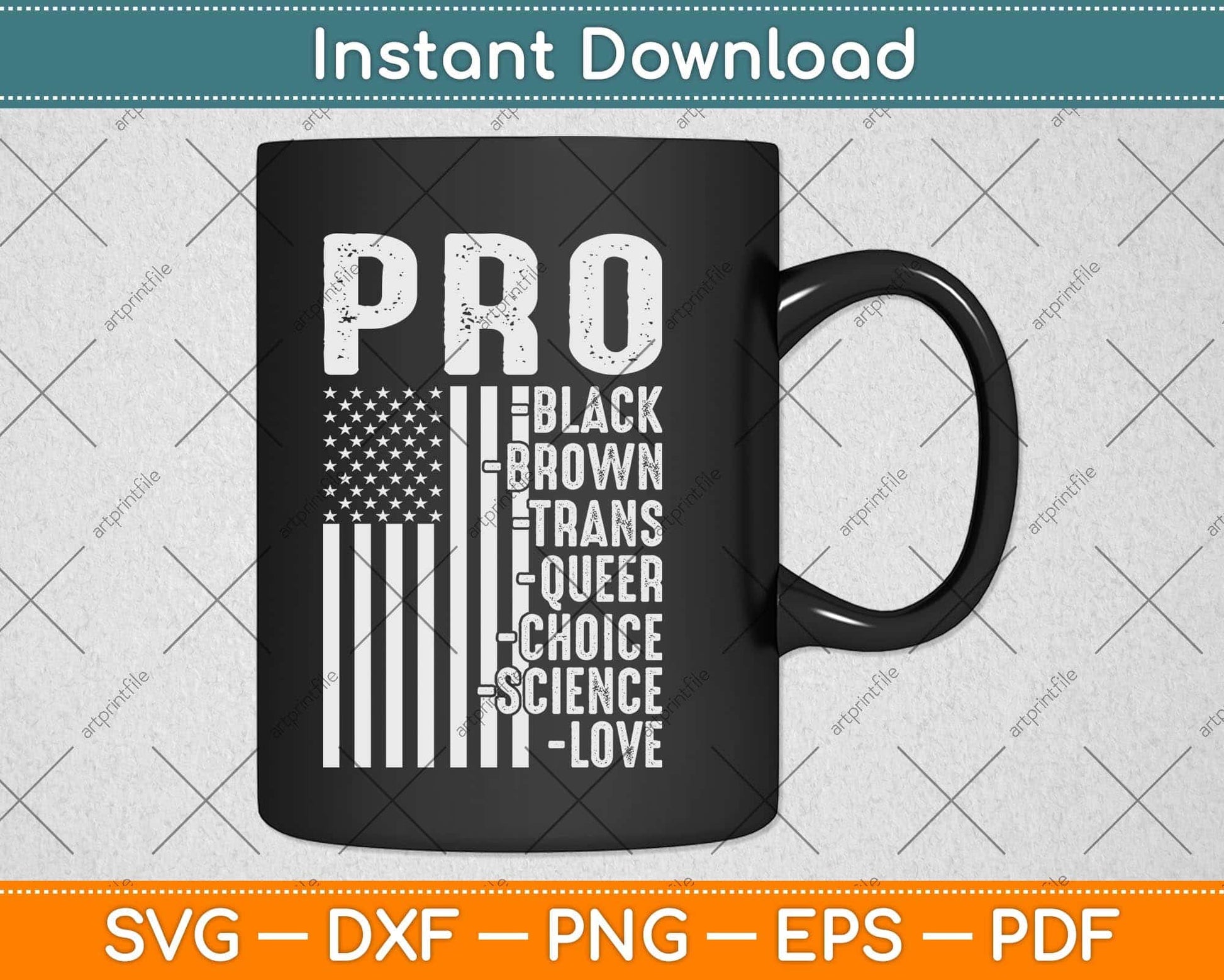 Pro-Black Pro-choice Pro-Love Pro-queer - Resist Hate Svg Png Dxf Cutting File