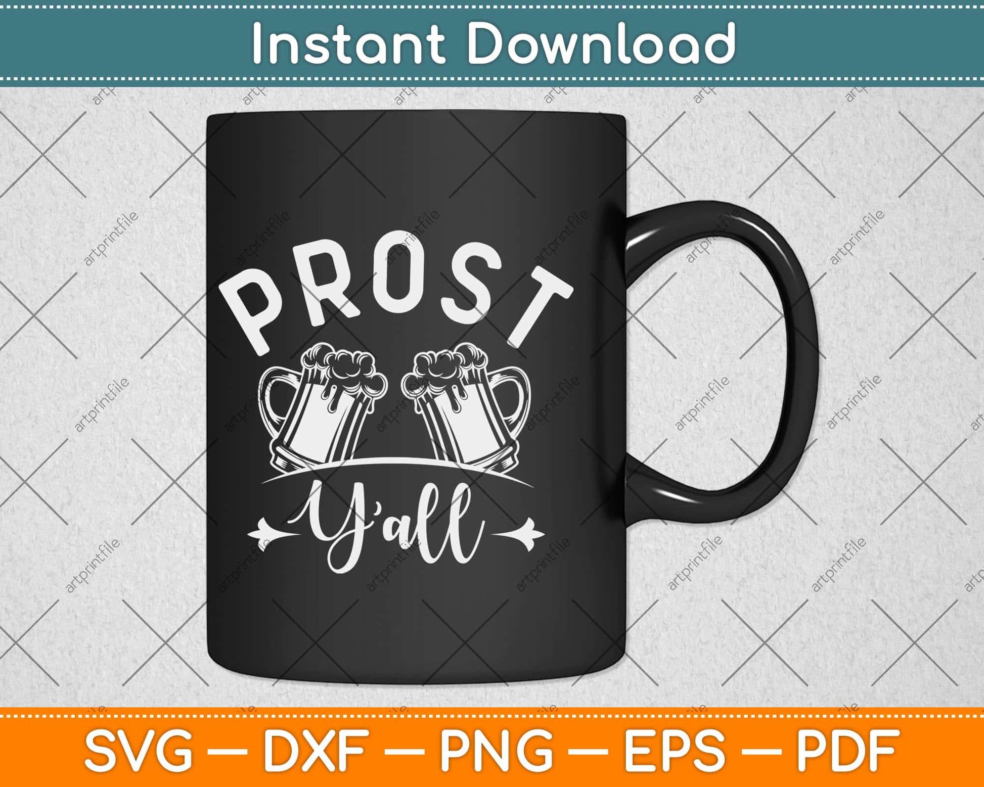 Prost Y'all Oktoberfest Gifts Beer Drinking Oktoberfest Svg Design