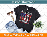 Proud Army Best Friend Soldiers Don't Brag Funny Buddy Svg Design Cricut Cut Files
