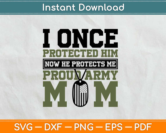 Proud Army Mom Son Svg Design Cricut Printable Cutting Files