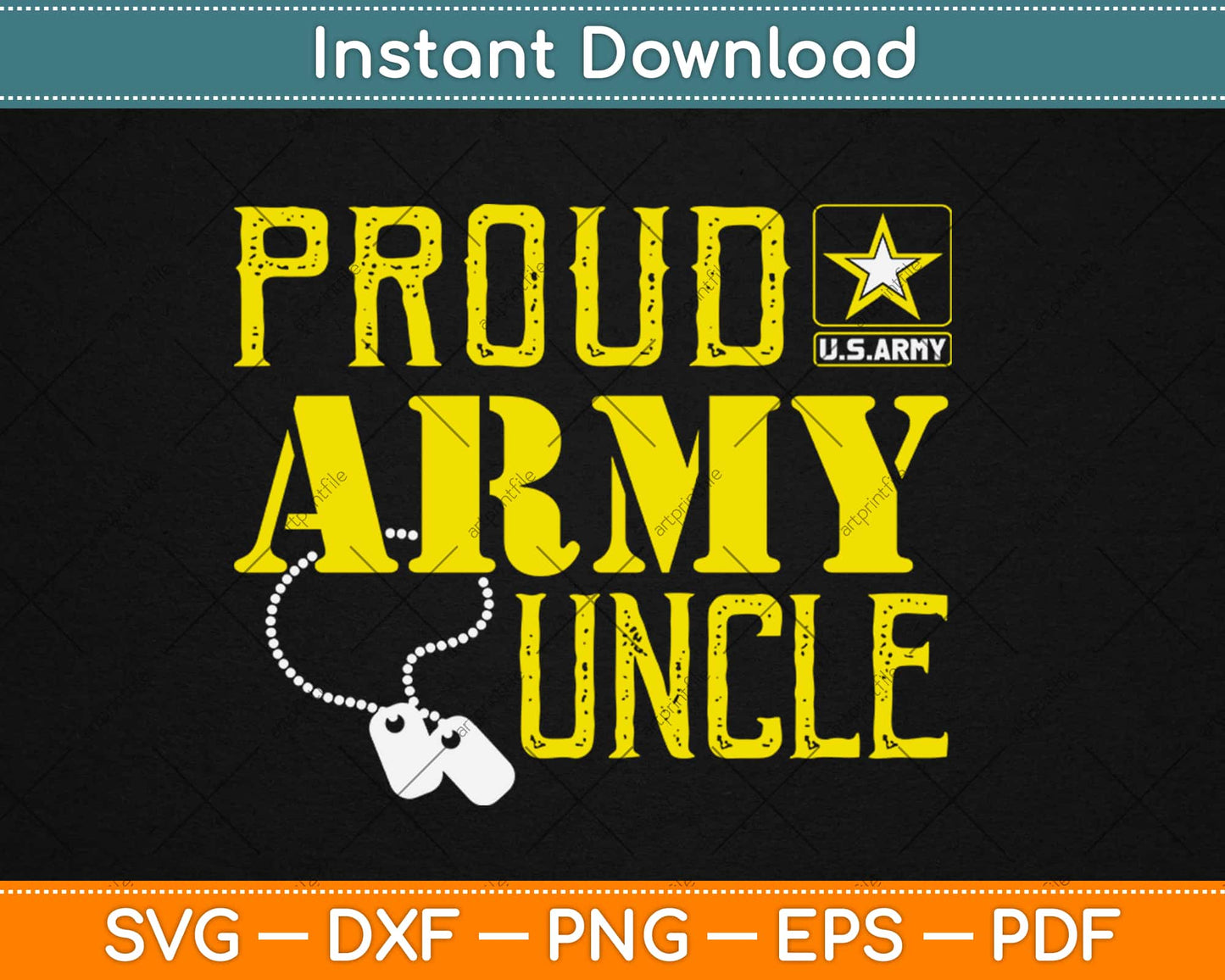 Proud Army Uncle Military Svg Design Cricut Printable Cutting Files