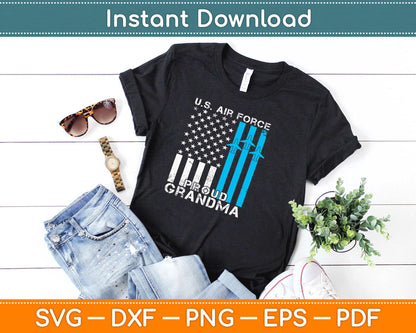 Proud Grandma US Air Force Svg Design Cricut Printable Cutting Files