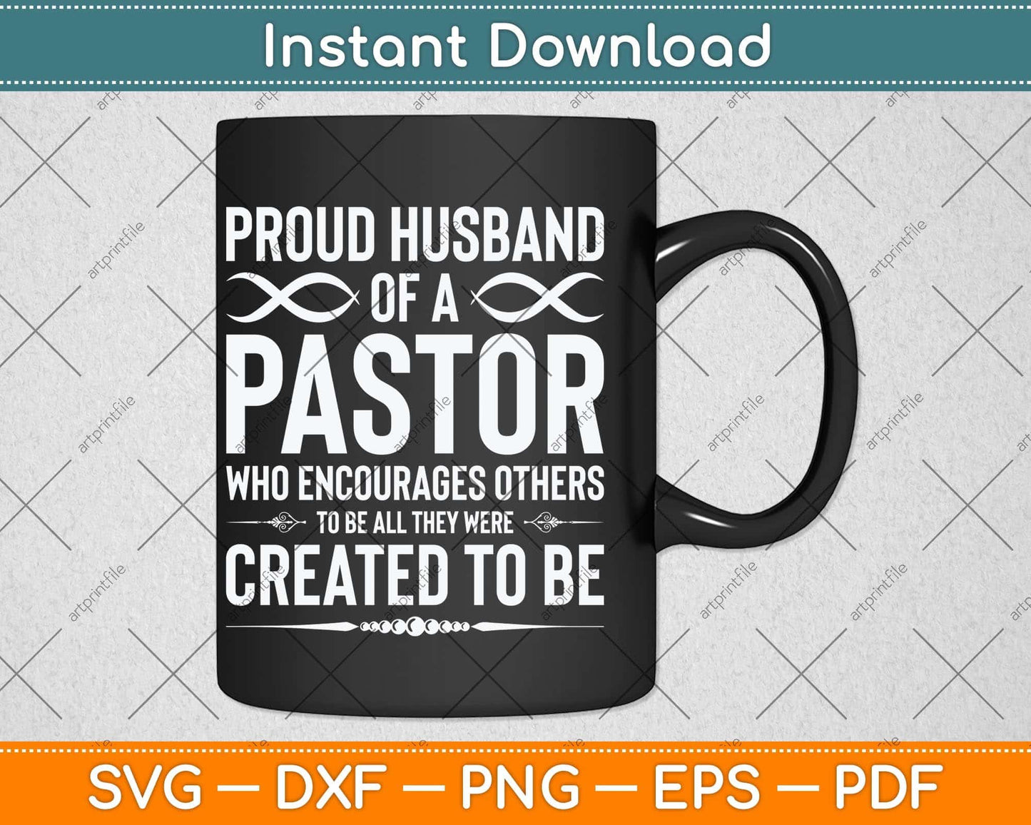 Proud Husband of a pastor Christian Birthday Svg Png Dxf Digital Cutting File