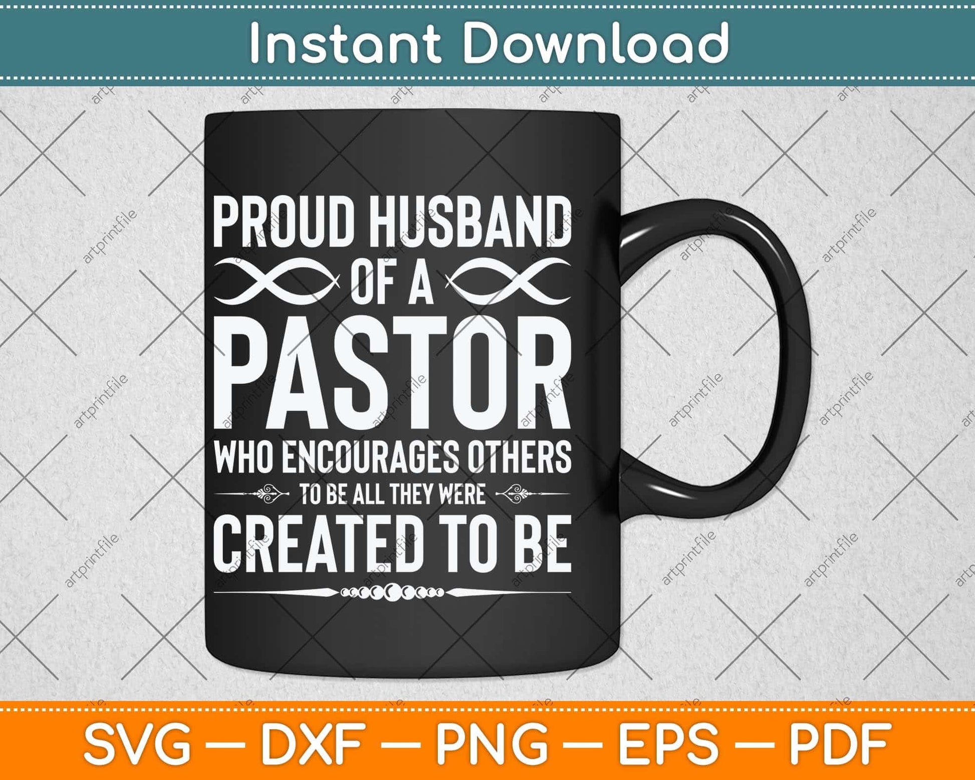 Proud Husband of a pastor Christian Birthday Svg Png Dxf Digital Cutting File