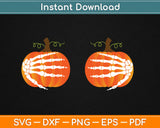 Pumpkin Ghosts Funny Halloween Svg Png Dxf Eps Cricut Printable Cutting Files