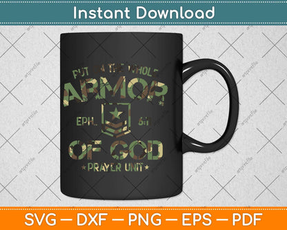 Put On The Whole Armor of God Svg Png Dxf Digital Cutting File