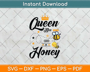 Queen Bee Honey Black Girl Svg Png Dxf Digital Cutting File