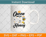 Queen Bee Honey Black Girl Svg Png Dxf Digital Cutting File