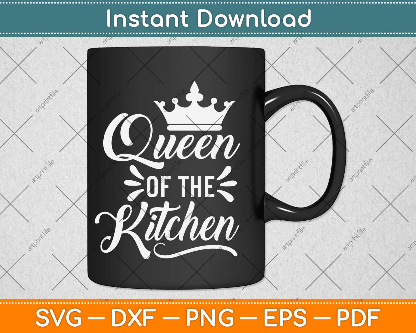 Queen Of The Kitchen Svg Design Cricut Printable Cutting Files