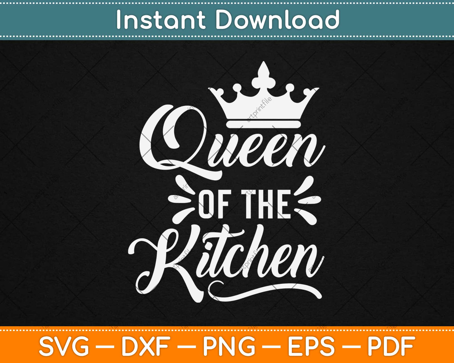 Queen Of The Kitchen Svg Design Cricut Printable Cutting Files