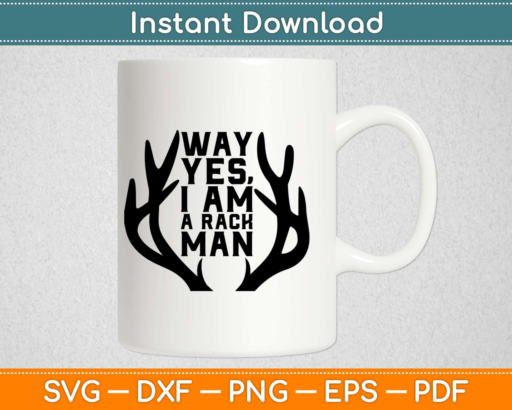 Rack Man Svg, Hunting Svg Design Cricut Printable Cutting Files