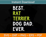 Rat Terrier Dog Dad Fathers Day Dog Lovers Svg Png Dxf Digital Cutting File