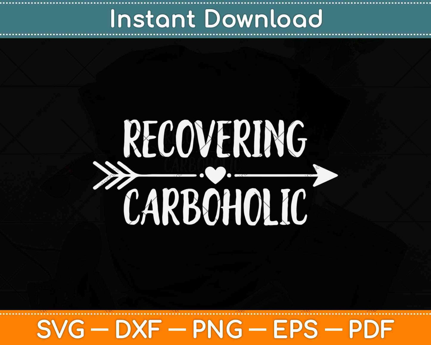 Recovering Carboholic Funny Keto Diet Ketosis Gym Svg Design