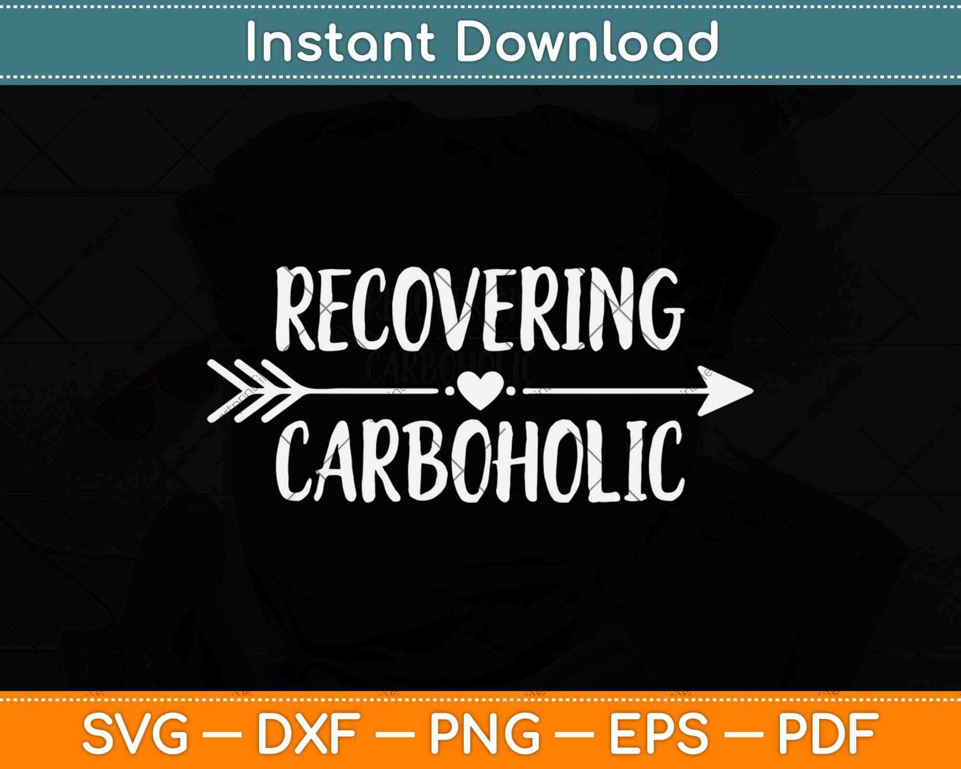 Recovering Carboholic Funny Keto Diet Ketosis Gym Svg Design