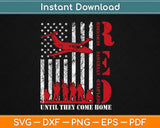 RED Friday Remember Everyone Deployed US Flag Military Army Svg Design Cut File