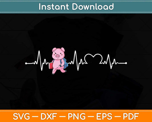 Red Panda Heartbeat Funny Love Animal Svg Png Dxf Digital Cutting File