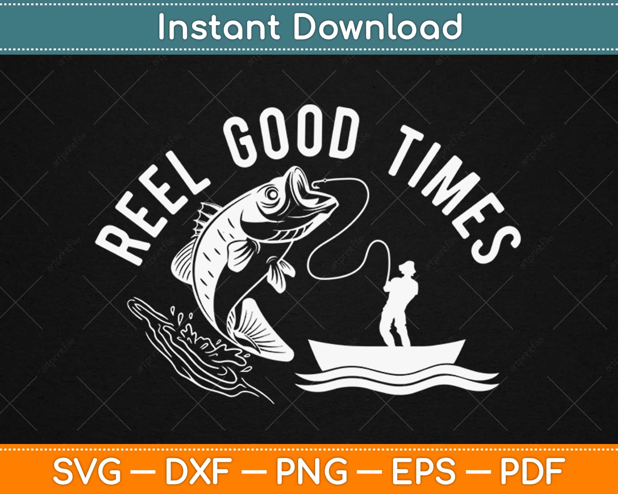 fish reel svg Reel Good Times Fishing Svg Design Cricut Printable Cutting Files