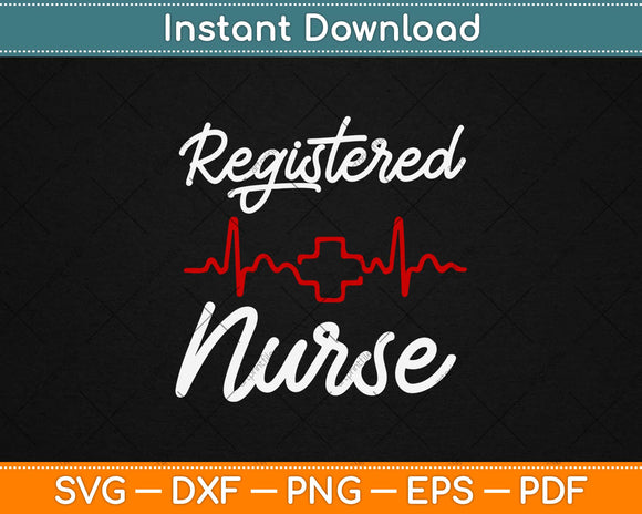 Registered Nurse Svg Design Cricut Printable Cutting Files