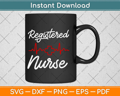 Registered Nurse Svg Design Cricut Printable Cutting Files