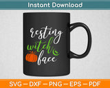 Resting Witch Face Halloween Svg Design Cricut Printable Cutting Files