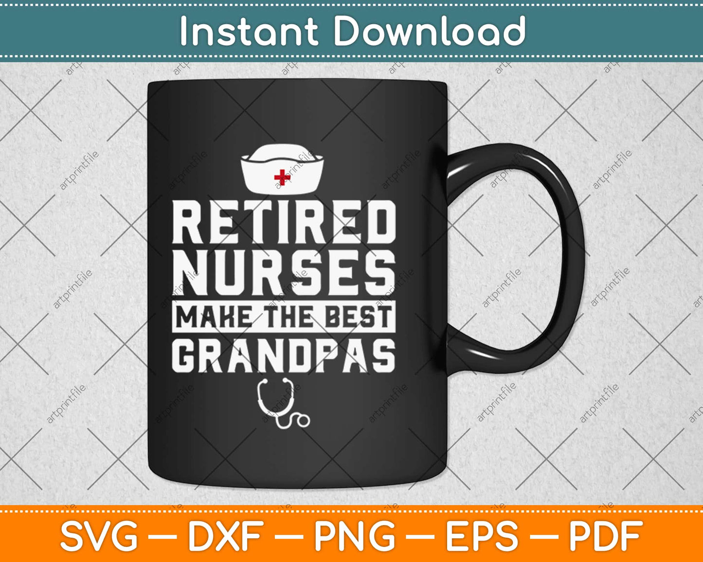 Retired Nurse Grandpa Gifts For Retired Nurses Svg Design Cricut Cutting Files