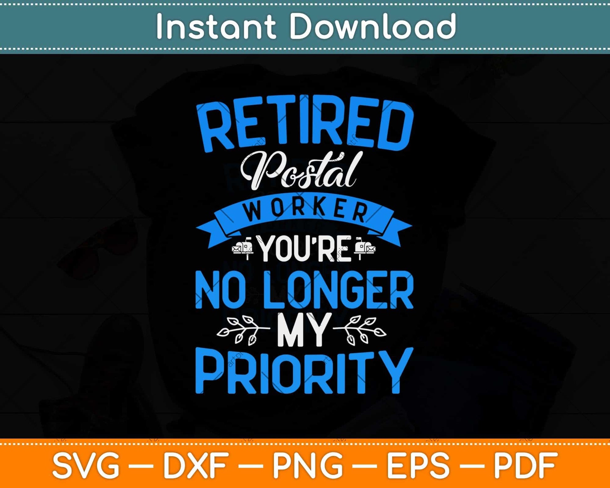 Retired Post Office Postal Worker Retirement Postman Svg Design