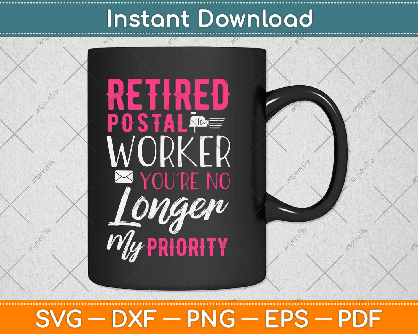 Retired Postal Worker Funny Retirement Postman Svg Design