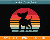 Retro 80's Chihuahua,Chihuahua Lover Svg Png Dxf Digital Cutting File