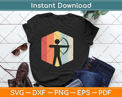 Retro Archery Bow Hunting Svg Png Dxf Digital Cutting File