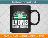 Retro Lyons Family Reunion Funny Irish Svg Png Dxf Digital Cutting File