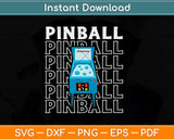 Retro Vintage Arcade Love Pinball Svg Png Dxf Digital Cutting File