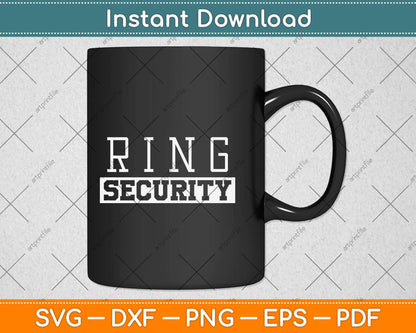 Ring Security Wedding Ring Svg Png Dxf Digital Cutting File