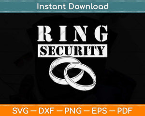 Ring Security Wedding Ring Svg Png Dxf Digital Cutting File
